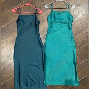 Green Silk Dresses